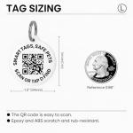 Smart Pet ID Tag with QR Code & NFC