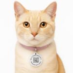 Smart Pet ID Tag with QR Code & NFC