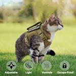 Escape-Proof Tactical Cat Harness with Personalization