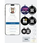 Smart Pet ID Tag with QR Code - Digital Profile