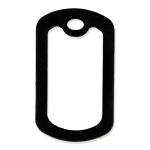 Black Silicone Dog Tag Silencers - 5 Pack