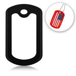 Black Silicone Dog Tag Silencers - 5 Pack