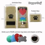 Dapper Dog Black Ballistic Nylon Tag Silencer