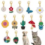 Colorful Clip-on Pet Collar Pendants – 12 Styles
