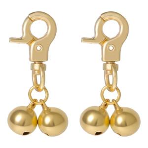 Gold Bells for Dog and Cat Collars - 2 Pcs