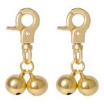 Gold Bells for Dog and Cat Collars - 2 Pcs