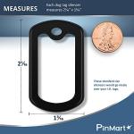 Black Silicone Dog Tag Silencers - 5 Pack