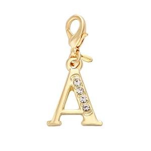 Crystal Alphabet Initial Charms for Jewelry