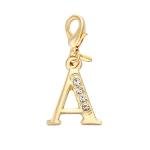 Crystal Alphabet Initial Charms for Jewelry