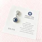 Evil Eye Protection Keychain with Lobster Claw Clip