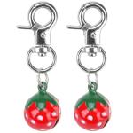 Strawberry Shaped Pet Bells for Collar - 2 Pack