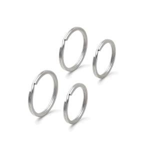 Flickzo Stainless Steel Key Rings - 4 Pack