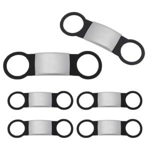 Personalized Slide-On Pet ID Tags – 6 Pack