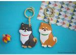 Cute Shiba Inu AirTag Keychain Holder for Pets