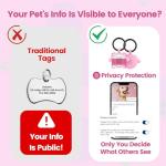Personalized Waterproof QR Code Pet ID Tags