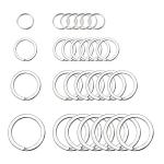 40Pcs Stainless Steel Dog Tag Split Rings