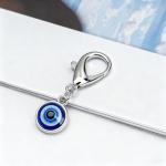 Evil Eye Protection Keychain with Lobster Claw Clip