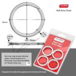 Heavy Duty Key Rings - 12 Pack, Rainbow Metal