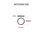 100pcs Black Metal Key Ring Keychains for Pets