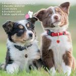 12-pack Heart Pet Collar Charms with Rhinestones