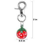 Strawberry Shaped Pet Bells for Collar - 2 Pack