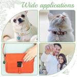 12-pack Heart Pet Collar Charms with Rhinestones