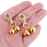 Gold Bells for Dog and Cat Collars - 2 Pcs