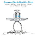 Durable Metal Split Key Rings in 5 Sizes