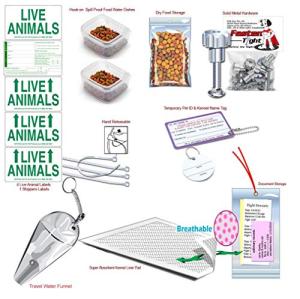 Deluxe Pet Travel Kit with Labels and Accessories
