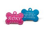 Personalized Pink Bone-Shaped Pet ID Tag