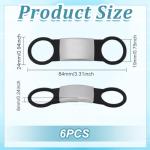 Personalized Slide-On Pet ID Tags – 6 Pack