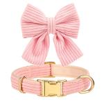 Cute Pink Dog Harness Collar and Leash Set