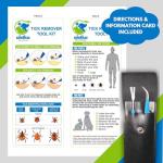 Complete Tick Removal Tool Kit with Leather Case