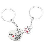 Matching Heart Keychain Set for Couples