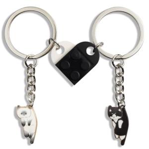 Cute Cat Halloween Keychain for Pet Lovers
