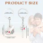 Matching Heart Keychain Set for Couples