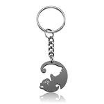 Couples Cat Puzzle Keychains - Matching Set
