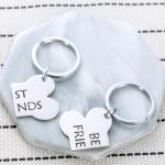 Matching Dog Bone Keychains for Best Friends