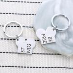 Matching Dog Bone Keychains for Best Friends