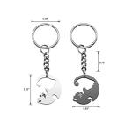 Couples Cat Puzzle Keychains - Matching Set