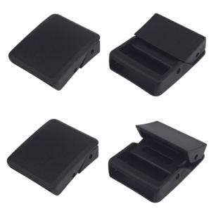 4-Pack Black Plastic Buckles for Pet Collars