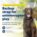 Adjustable PetSafe Replacement Collar Strap - Black