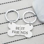 Matching Dog Bone Keychains for Best Friends