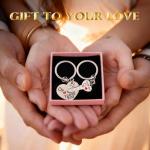 Matching Heart Keychain Set for Couples