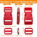 Heavy Duty Side Release Buckles and Sliders
