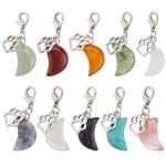Colorful Gemstone Pet Collar Charms - 12 Pieces