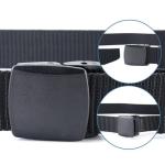 4-Pack Black Plastic Buckles for Pet Collars