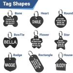 Personalized Engraved Stainless Steel Pet ID Tag