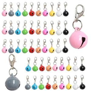 50 Pack Multicolor Pet Bells for Dogs and Cats