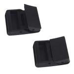 4-Pack Black Plastic Buckles for Pet Collars